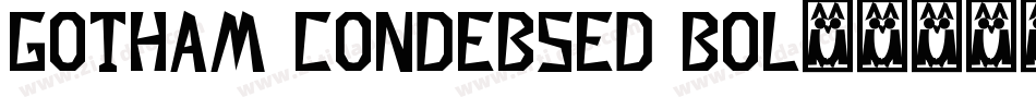 gotham condebsed bol字体转换